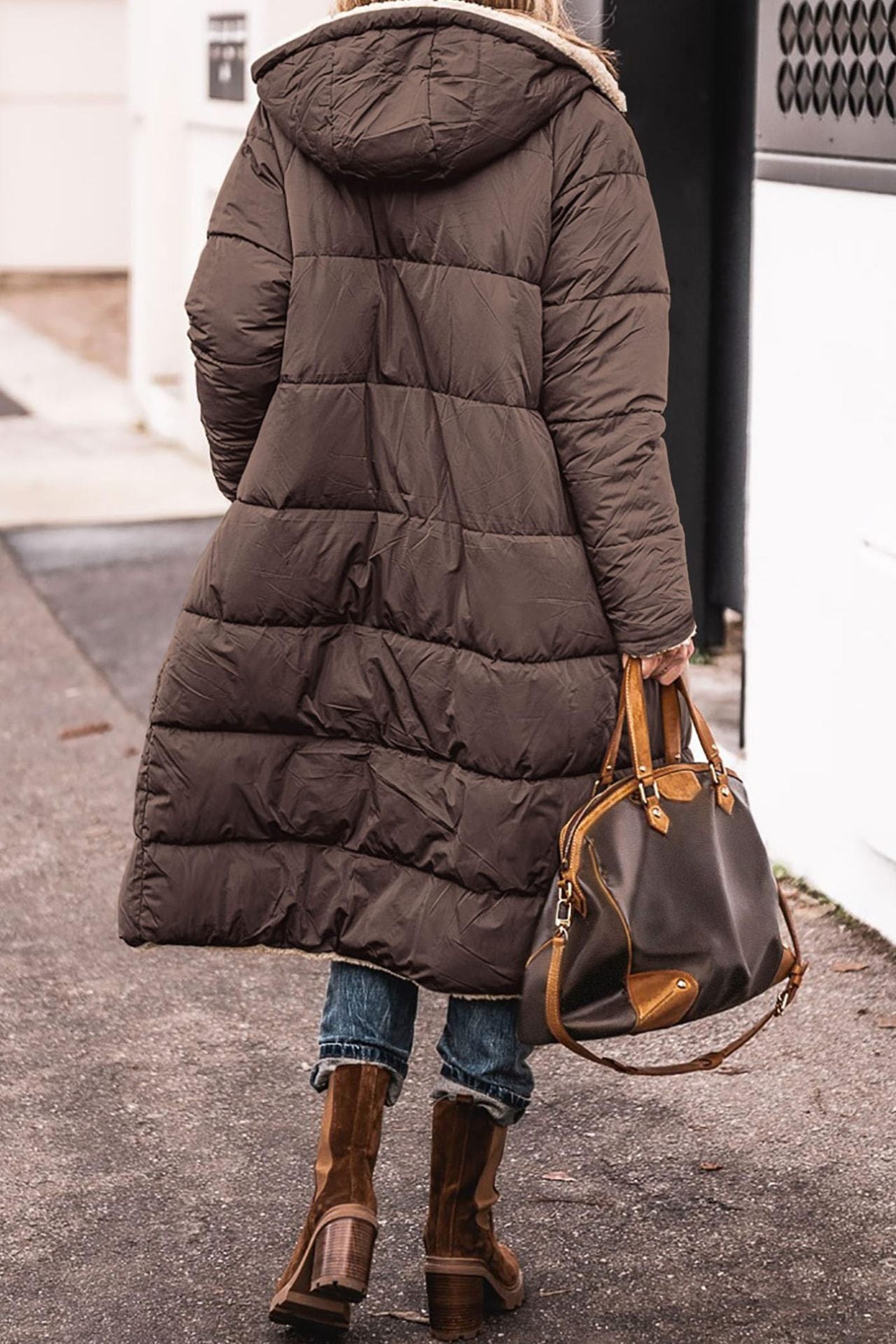 Solid Color Hooded Cotton Long Sleeve Coats
