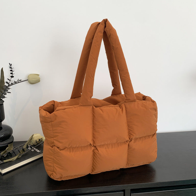 Women's Underarm Down Cotton Coat Large Capacity Shoulder Bags