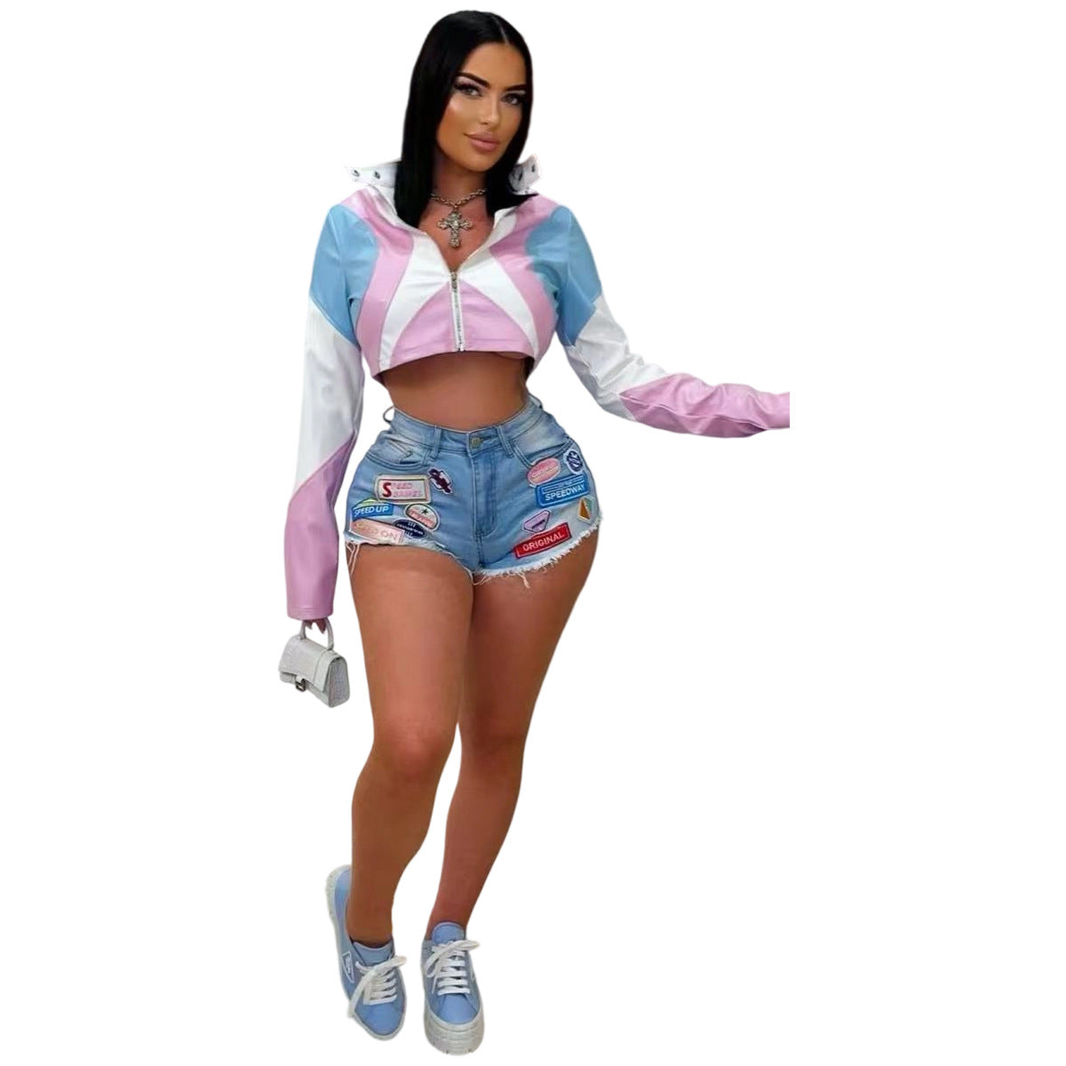 Women's Hot Racing Machine Vehicle Cover Printed Jackets