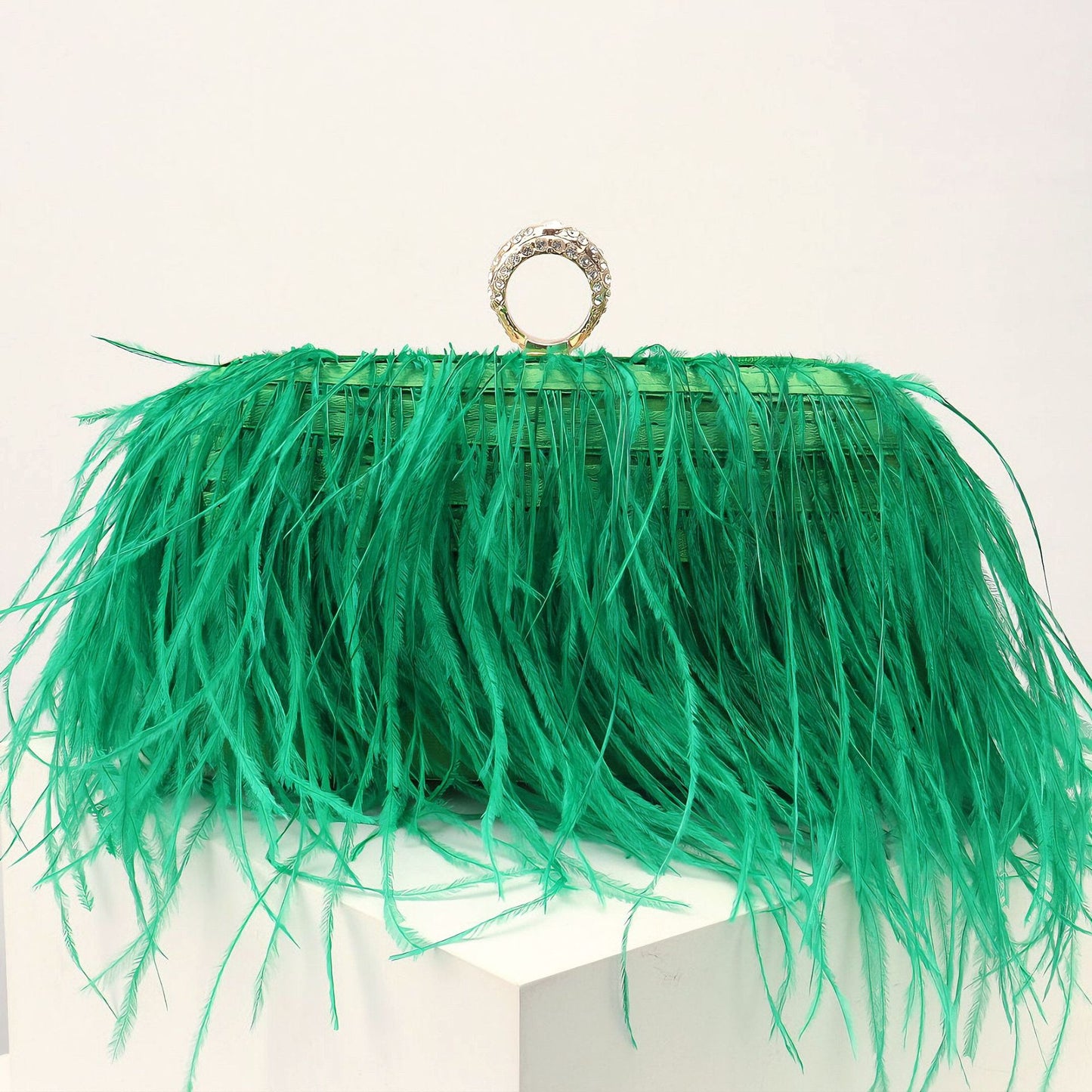 Unique Attractive Pretty Box Chain Veet Evening Bags