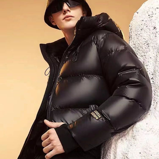 Women's & Men's & Comes With Heating Black Five Grid Duck Jackets