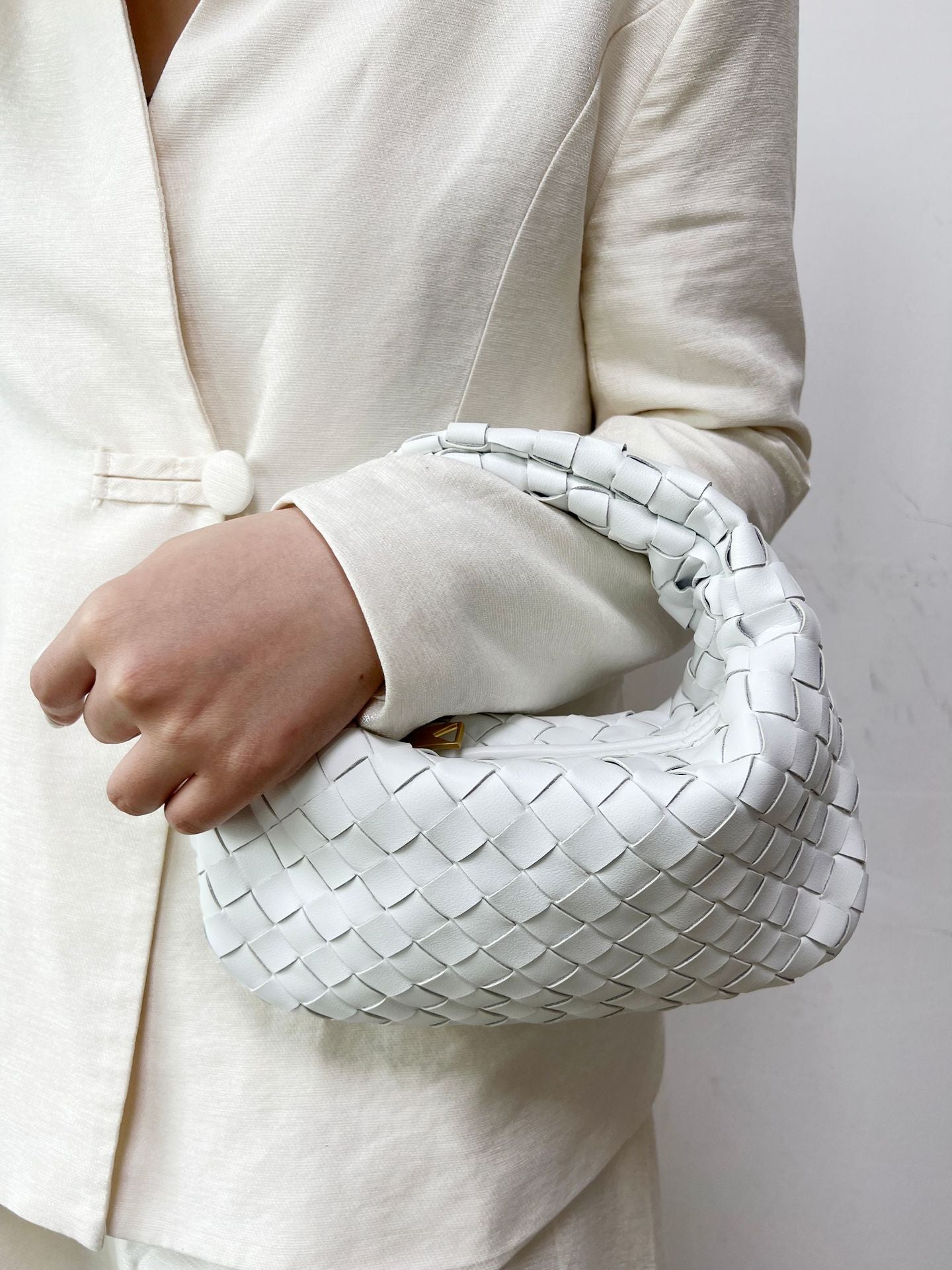 Women's Handmade Real Woven Knotted Genuine Armpit Bags