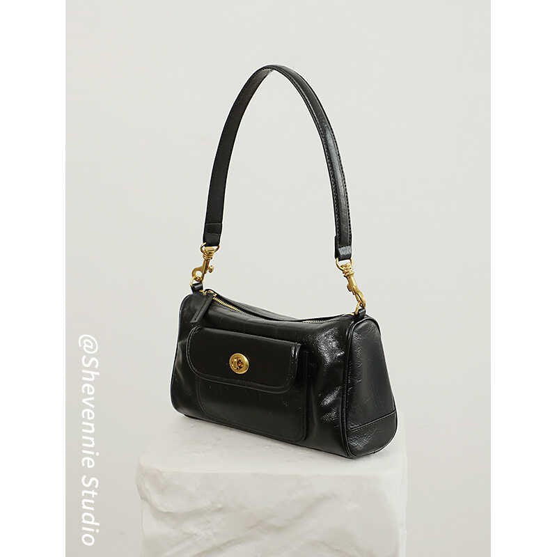 Women's Luxury High-grade Retro Spring Cowhide Underarm Bags