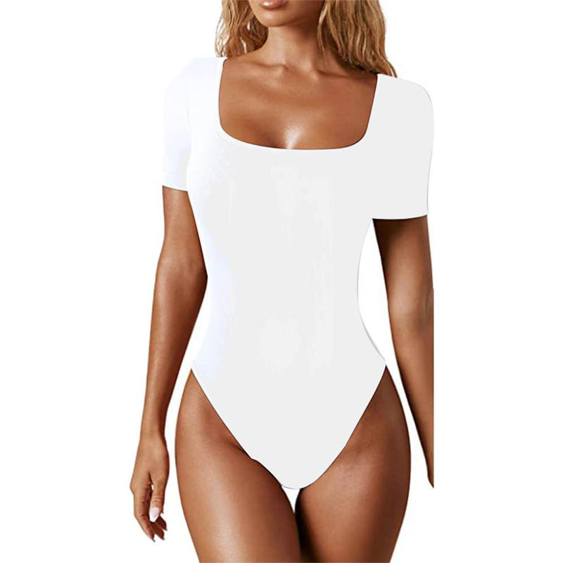 Women's Sleeve Slim Fit Solid Color Shorts