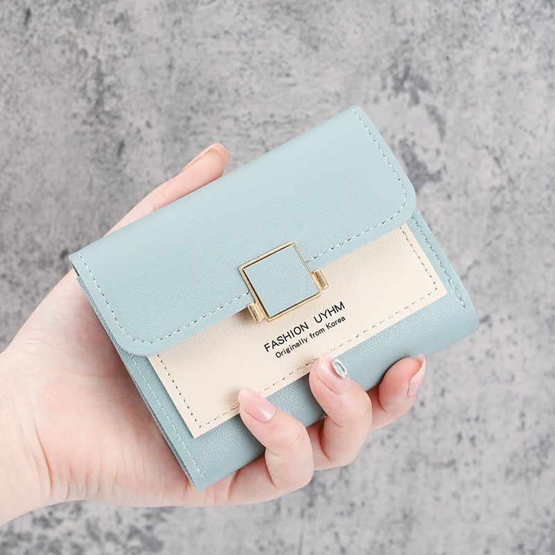 Simple Female Korean Portable Fresh Folding Ladies Wallets