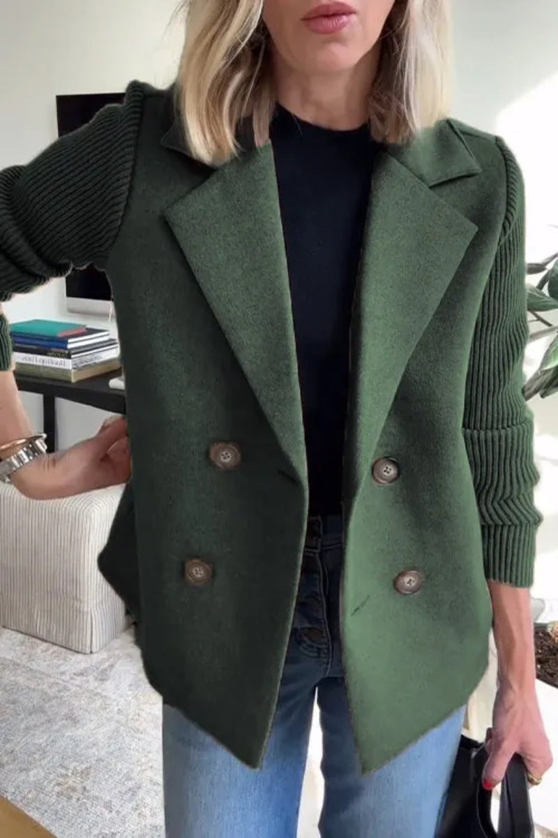 Popular Women's Spring Collar Casual Woolen Tops
