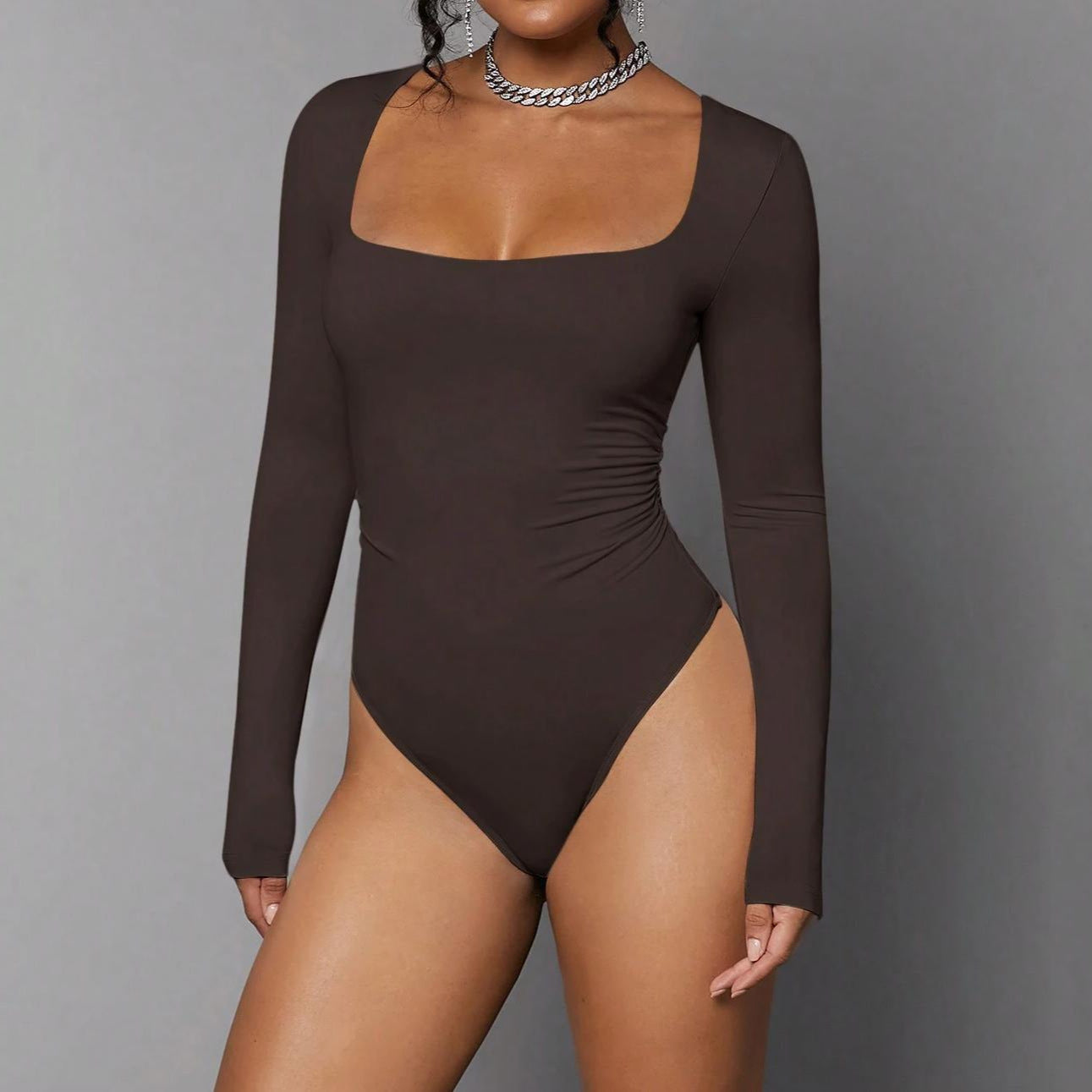 Women's Sexy Base Shirt Tight Long Sleeve Jumpsuits