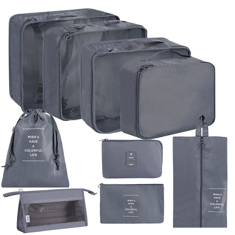 Korean Buggy Set Large Capacity Clothing Shoes Cosmetics Travel Bags