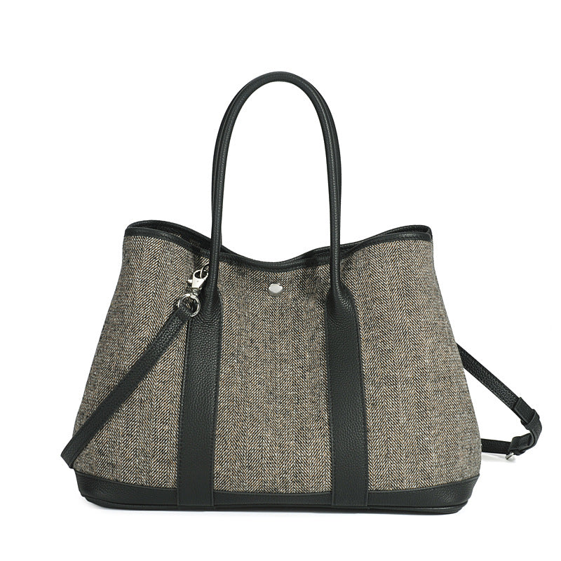 Women's Layer Cowhide Genuine Leather Fashionable Large Crossbody Bags