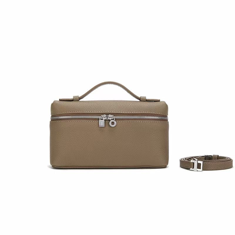 Women's Lunch Box First Layer Cowhide Genuine Handbags