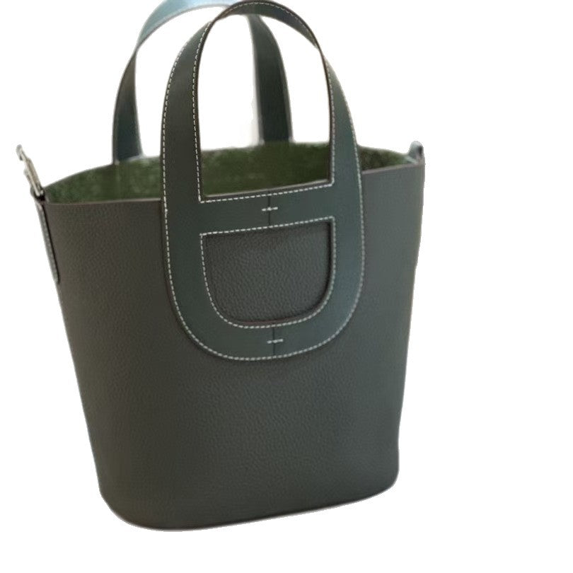 Women's Vegetable Basket Genuine Leather Fashion Combination Crossbody Bags