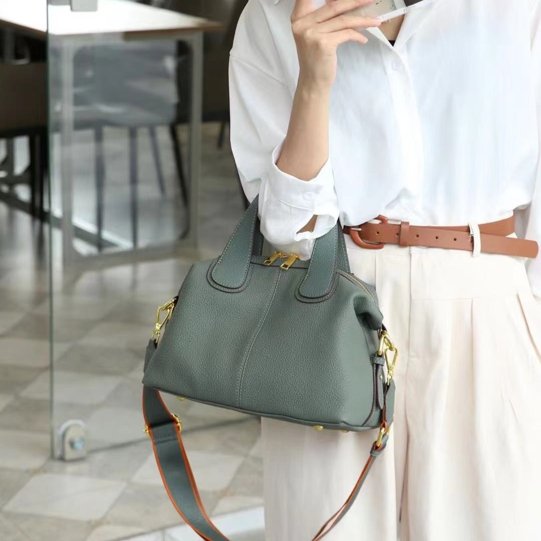 Women's Genuine Leather Large Capacity Commuter First Handbags