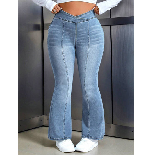 Women's Large Skinny Stretch Simple Fashion Wash Pants