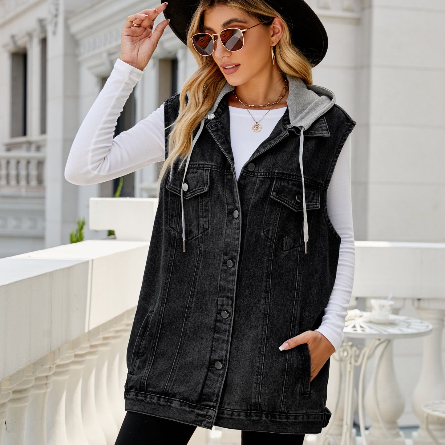 Women's Retro Denim Loose Casual Fashion Women's Vest