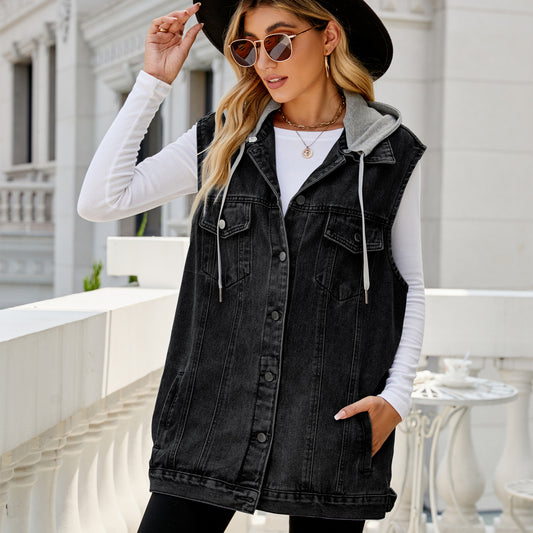 Women's Retro Denim Loose Casual Fashion Women's Vest