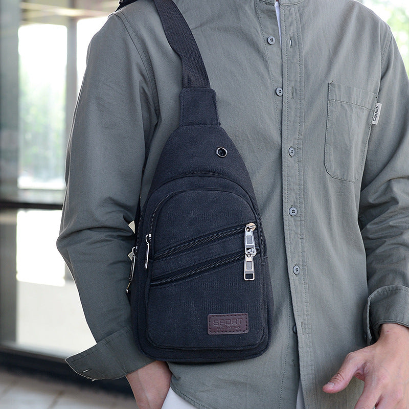 Men's Canvas Leisure Tide Large Capacity Bags