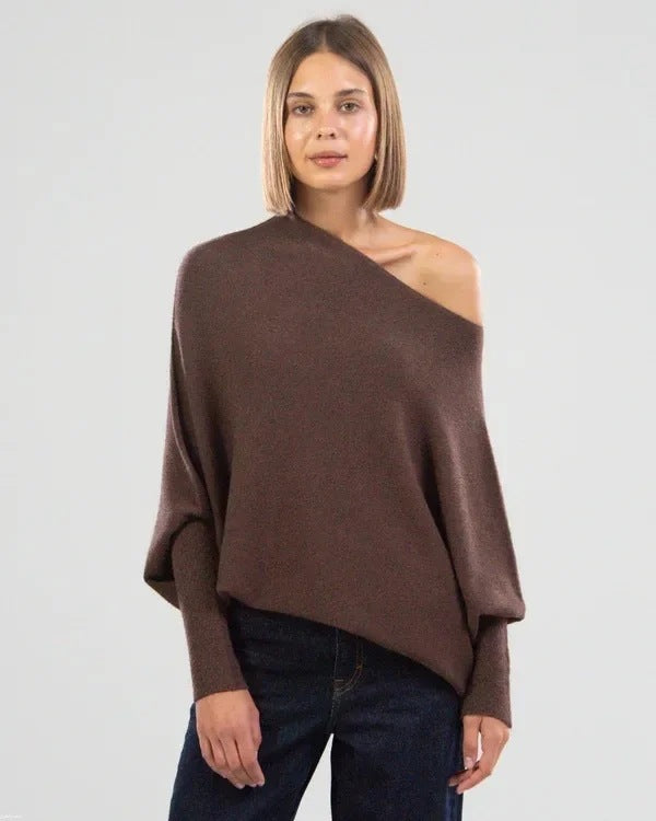 Solid Color Round Neck Long Sleeve Comfortable Sweaters
