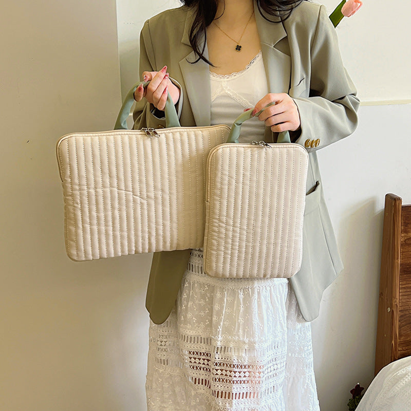 Fresh Contrast Color Portable Liner Notebook Laptop Bags