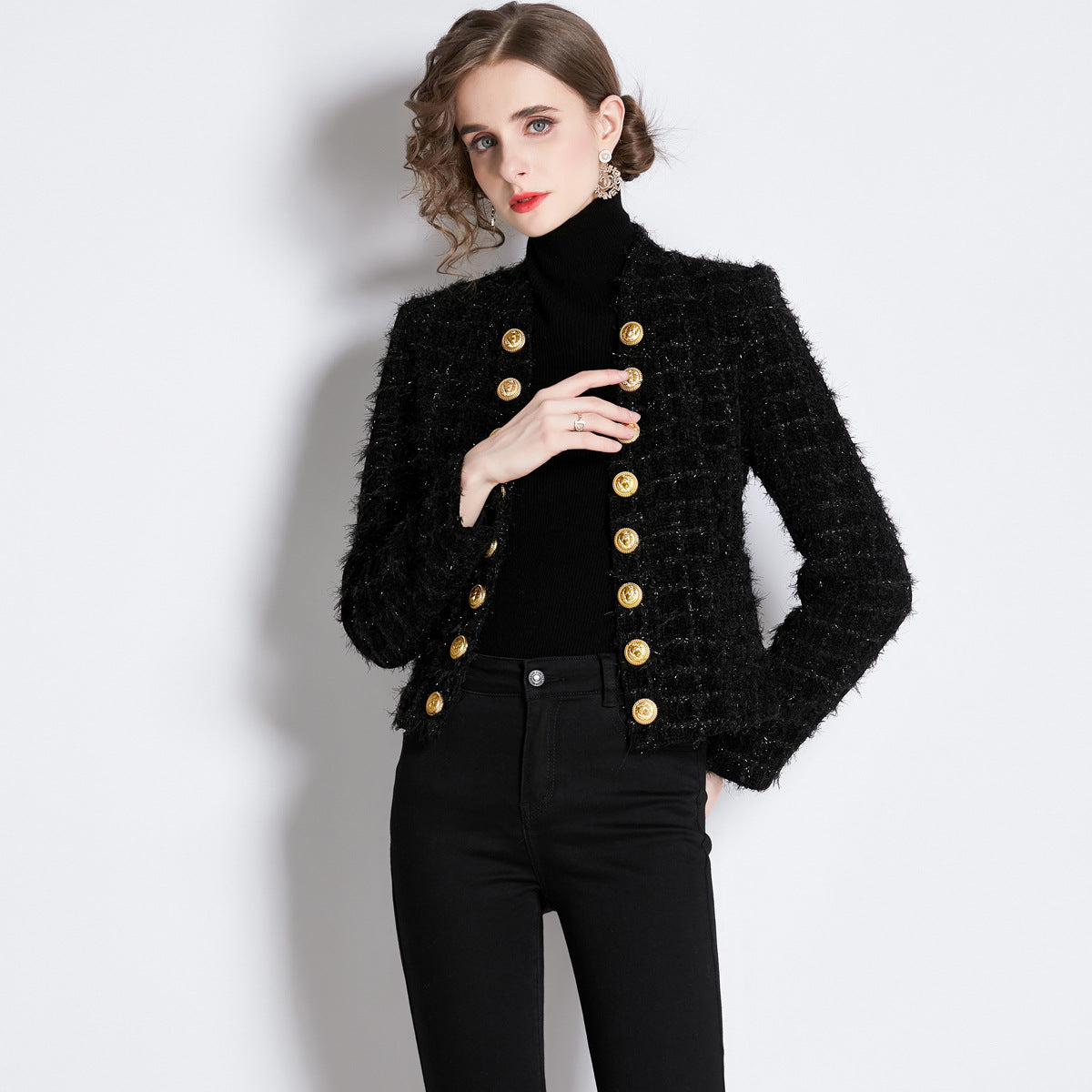 Women's Goods Temperament Small Western Style Tassel Double Row Cardigans