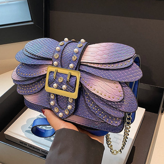 New Women's Vintage Chain Snake Pattern Bags
