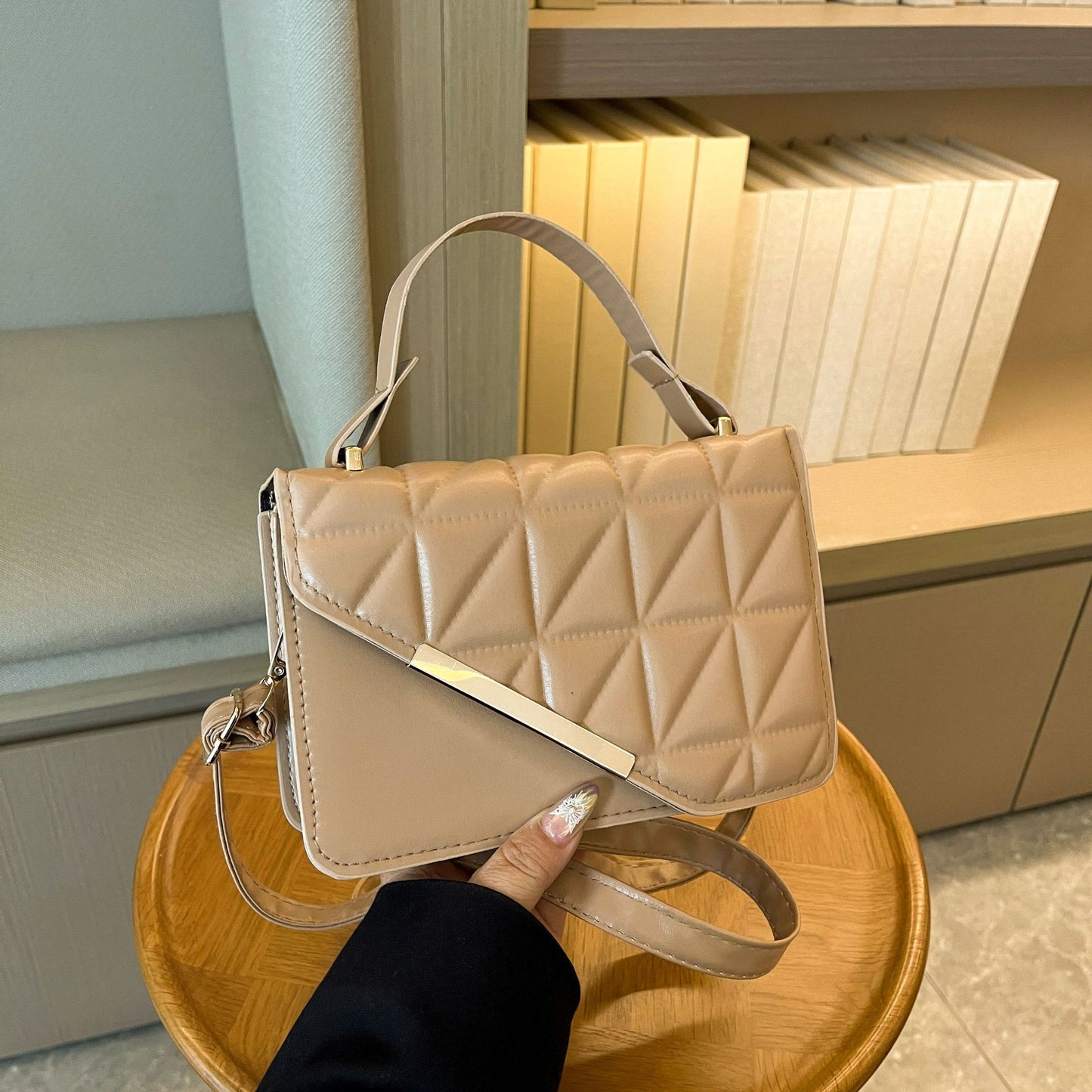 Women's Diamond Embroidery Thread Fashion Pouches Simple Crossbody Bags