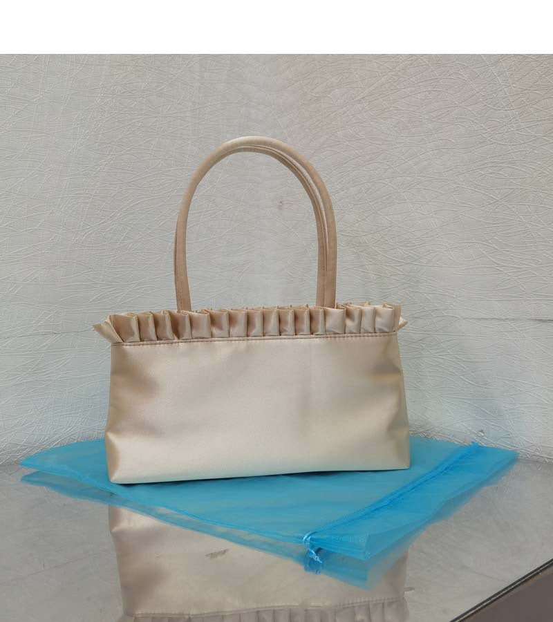 Women's Vintage Crumpled Lace Large Capacity Armpit Bags