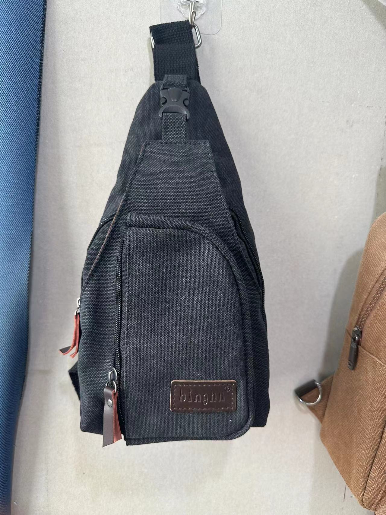 Men's Durable Korean Style Canvas Fashion Men's Chest Bags