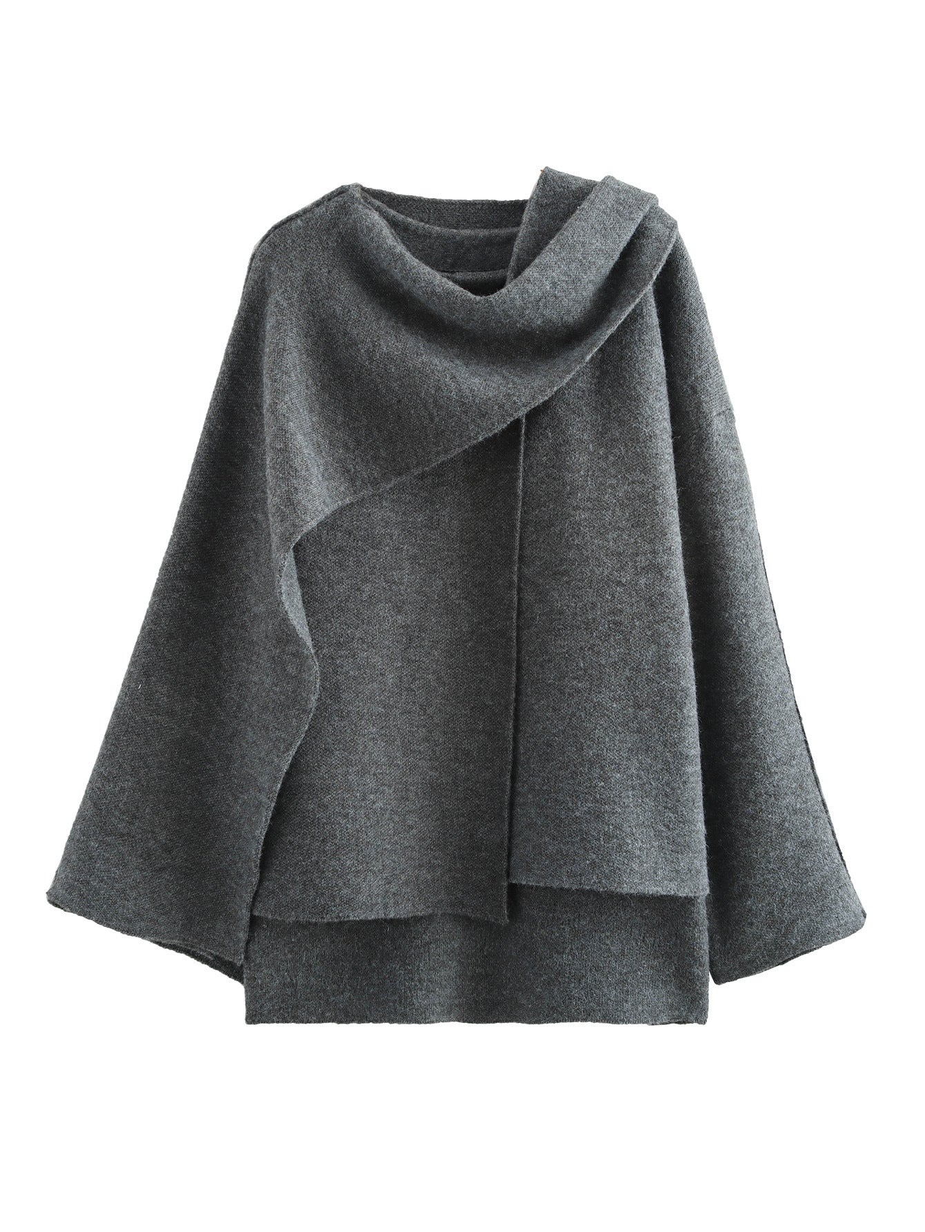 Women's Popular Slouchy Cape Knitted Loose Jackets