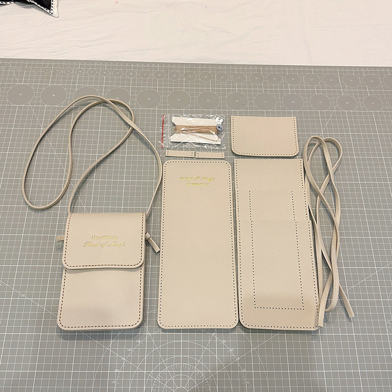 Mobile Hand Sewing Handmade Woven Material Phone Bags