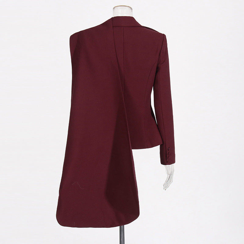 Women's Vintage Style High-grade Shawl Personality Slim Coats