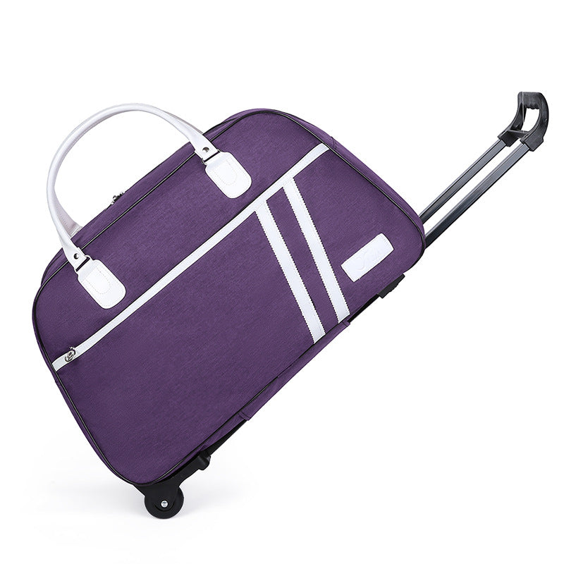 Oxford Cloth Sliding Folding Short-distance Large Luggage