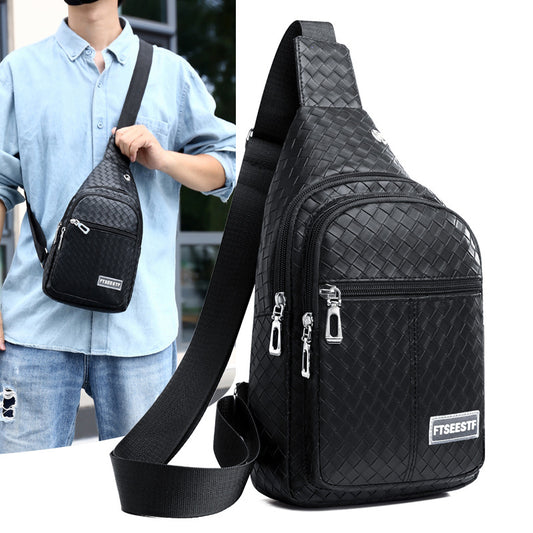 Men's Korean Leisure Simple Soft Leather Waterproof Men's Messenger Bags