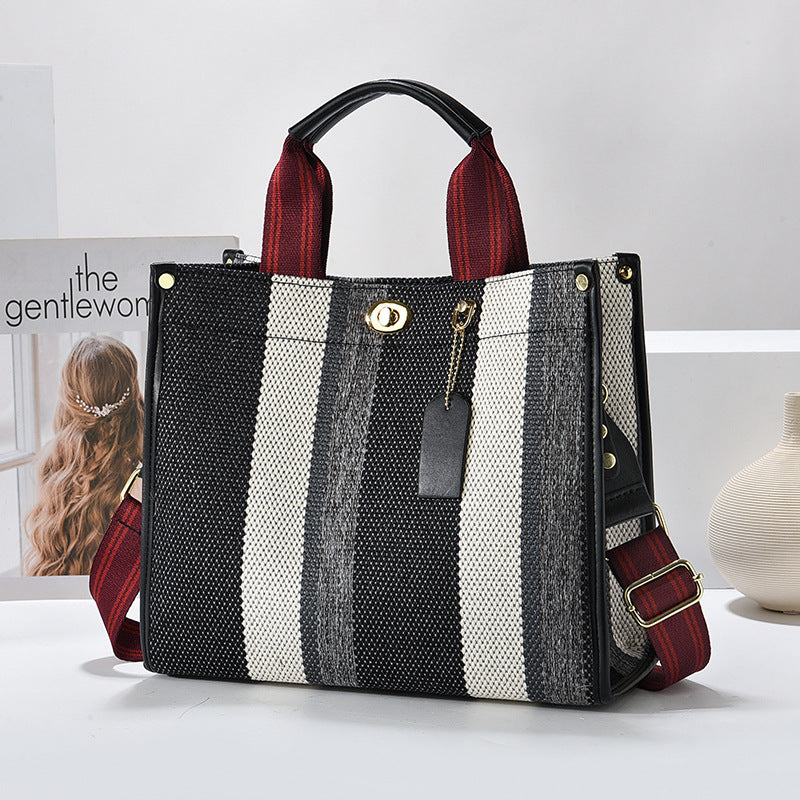 Women's Large Capacity Fashion Canvas Minimalism Hand Handbags