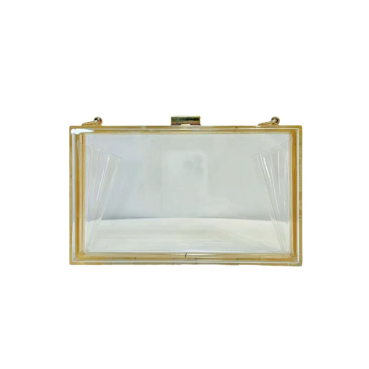 Women's Acrylic Transparent Box Chain Dinner Gel Evening Bags
