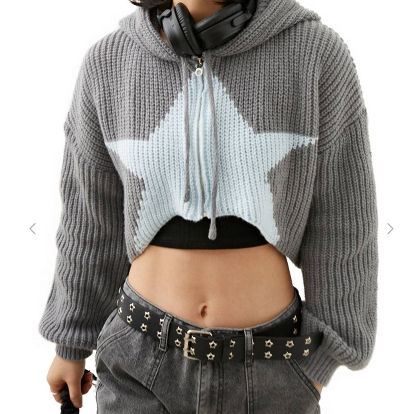 Women's Special Five-pointed Star Long Sleeve Hooded Sweaters