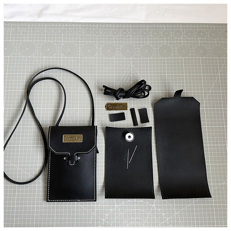 Mobile Hand-woven Homemade Materials Hand-made Fixed Phone Bags