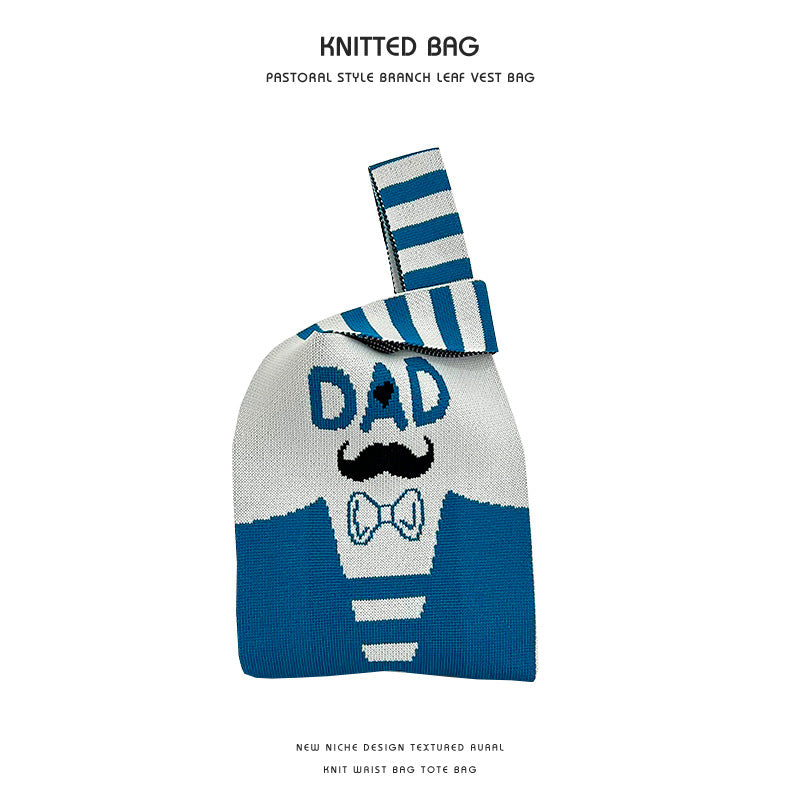 Women's Knitted Vest Versatile Large Capacity Commuter Handbags