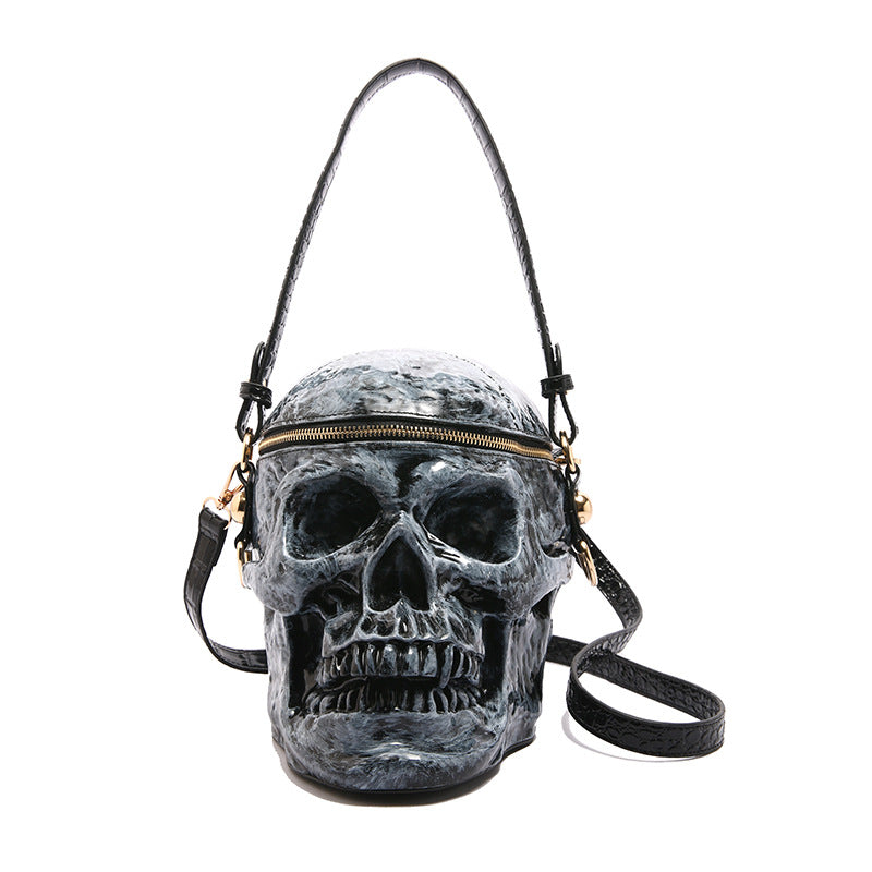 Women's & Men's & Creative Funny Personality Skull Metal Bags