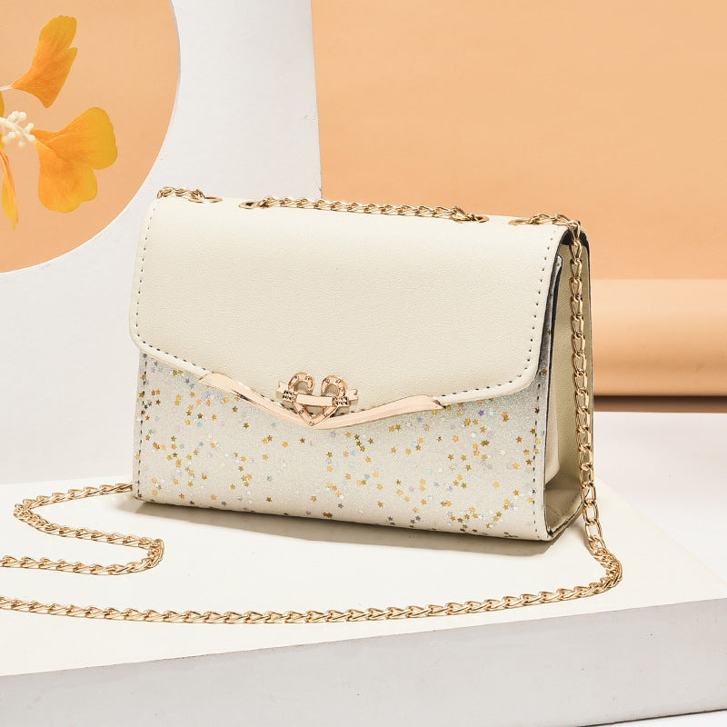 Women's Versatile Sequined Korean Style Mobile Crossbody Bags