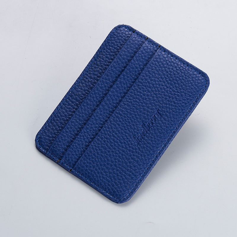 Men's Korean Style Simple Mini Multiple Slots Card Holder