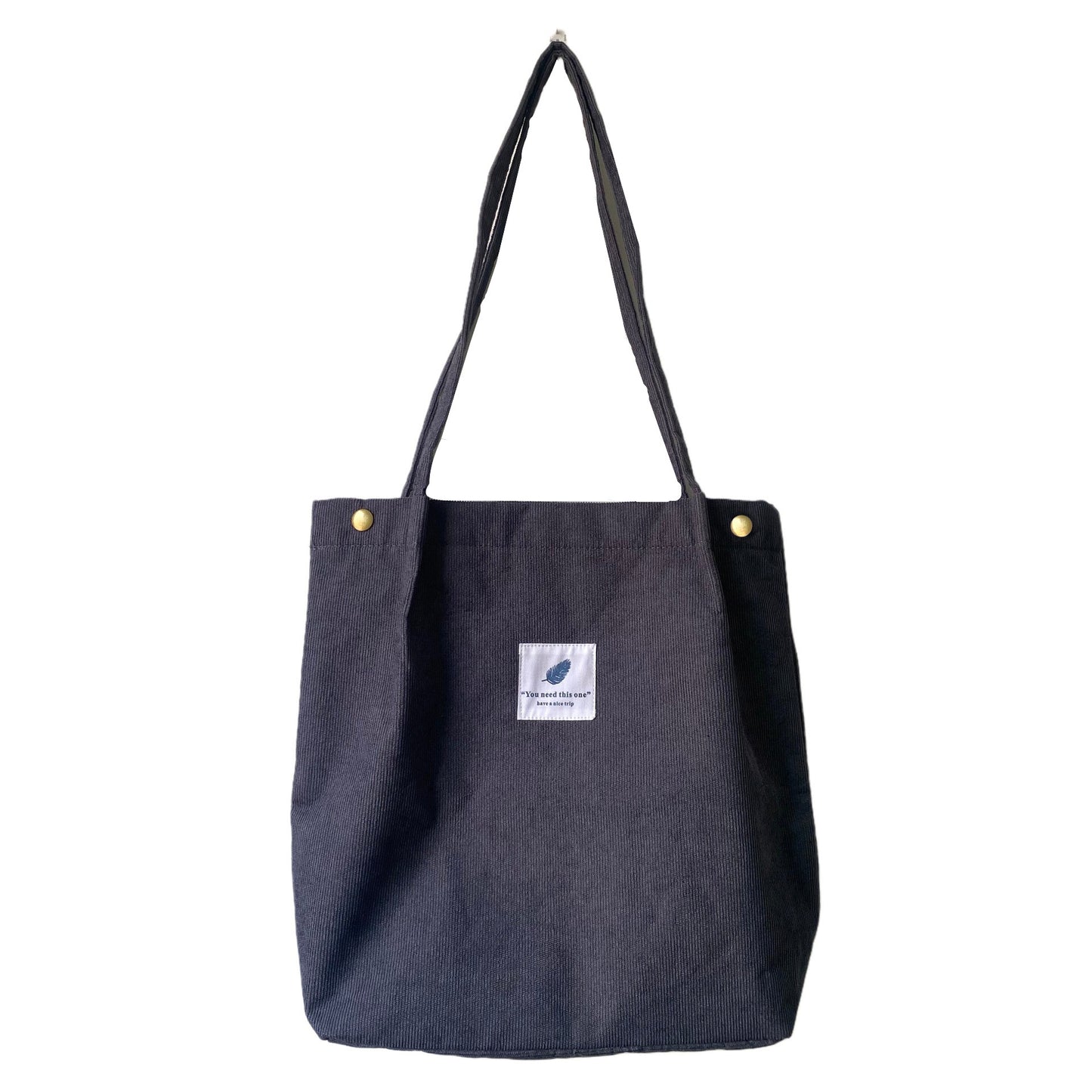 Women's Large Capacity Totes Shopping Canvas Corduroy Shoulder Bags