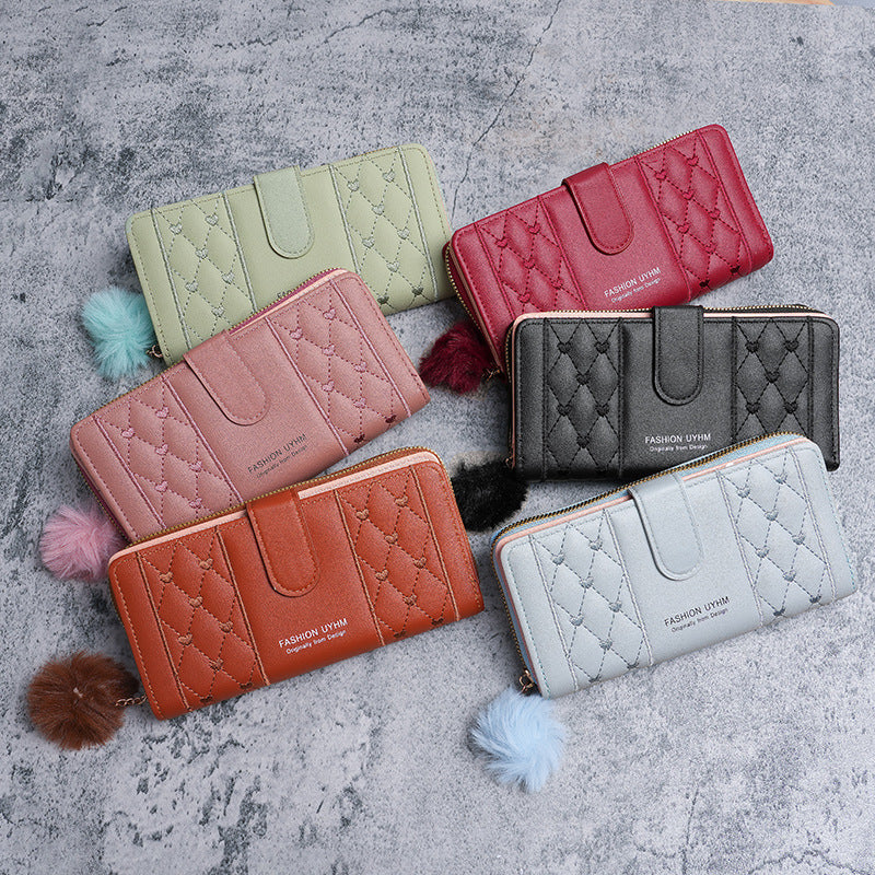 Women's Long Niche Design Style Korean Fashion Purses