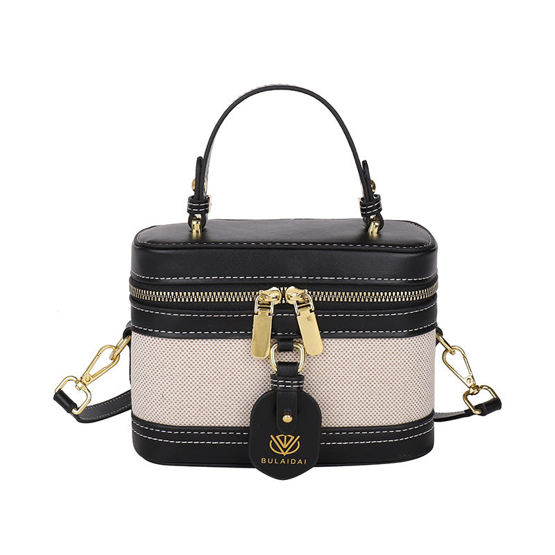 Women's Classic Style Portable Box Pouch Retro Color Handbags