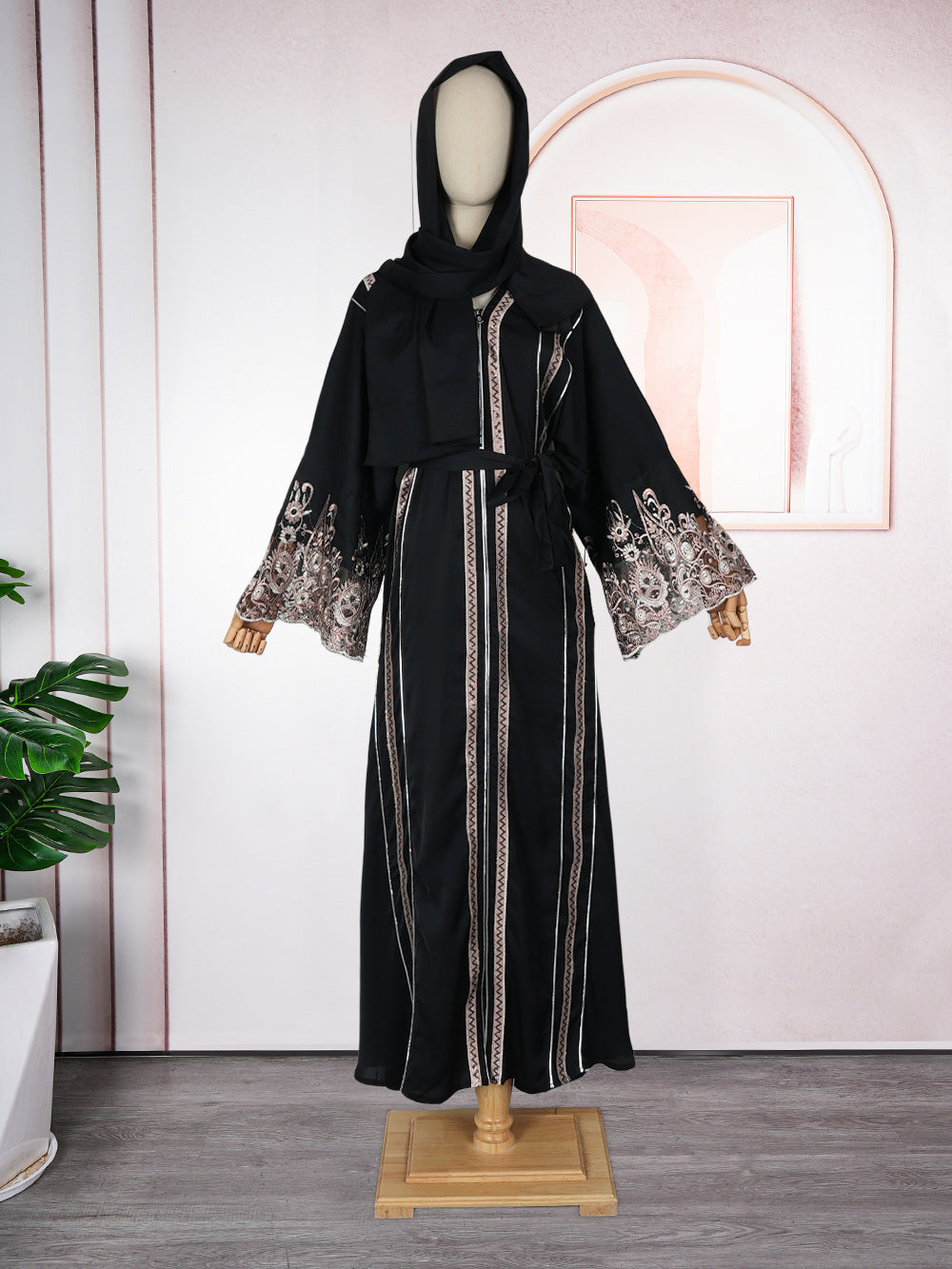 Dress Long Sleeve Lace Patchwork African Dresses