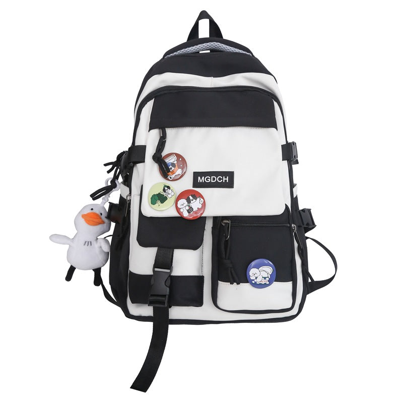 Men's High Junior College Large Capacity Primary Camp Middle School Students' Schoolbags