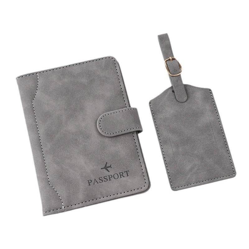 Passport Lightweight With Magnetic Snap Leather Id Package