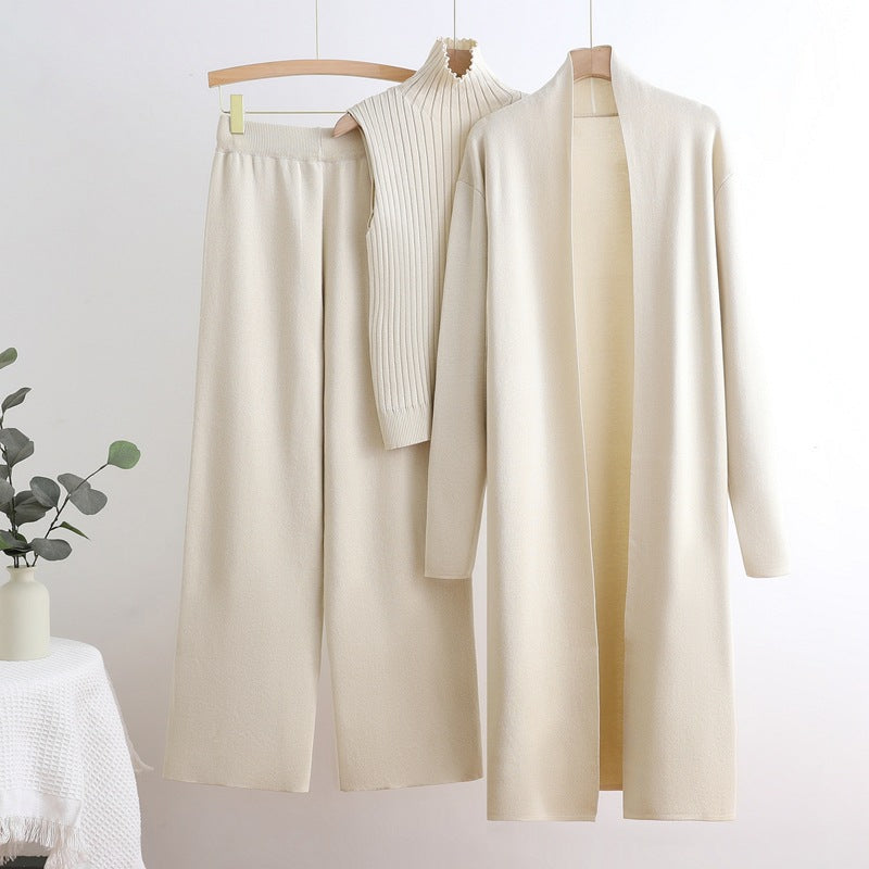 Long Trench High Neck Inner Wear Elastic Waist Suits