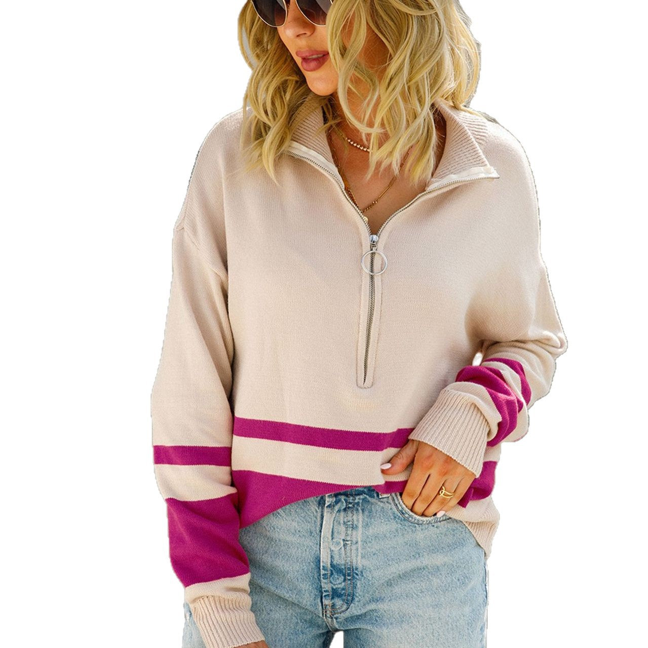 Women's Spring Set Large Long Sleeve Sweaters