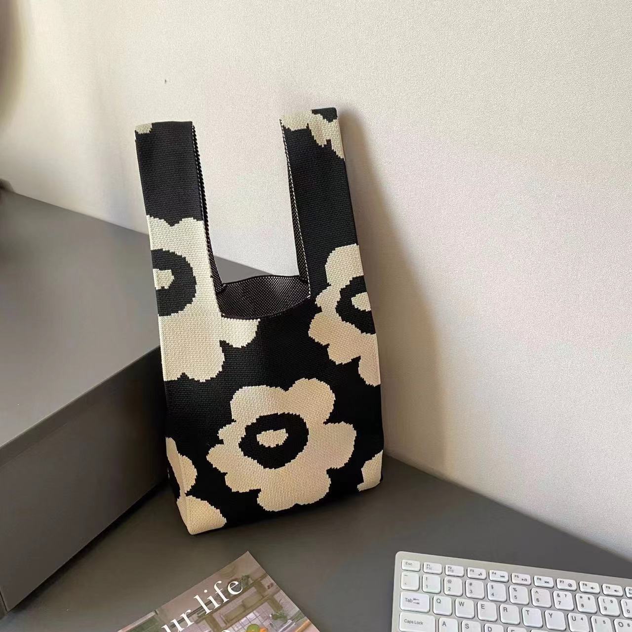 Korean Style Woolen Yarn Fashion Simple Handbags