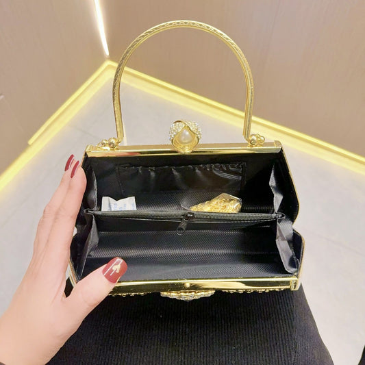 Women's Diamond Cheongsam Banquet Portable Dinner Evening Bags